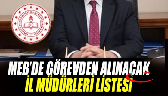 Ağustos Ayında Değişecek İl Milli Eğitim Müdürleri Listesi