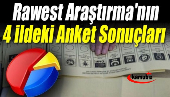 Rawest Araştırma'nın Güneydoğu'daki 4 ildeki anket sonuçları