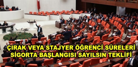 Sigortalılık başlangıç tarihi çırak olarak çalışmaya veya staja başlanan tarih olsun