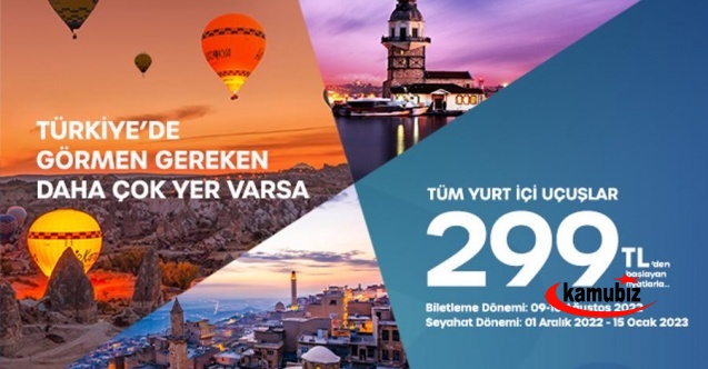 Uçak biletlerinde büyük indirim kampanyası... 299 TL'ye uçak bileti