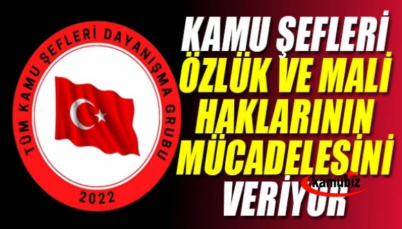 Kamu Şefleri Özlük ve Mali Haklarının Mücadelesini Veriyor