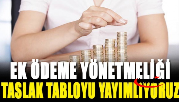 Ek Ödeme Yönetmeliği Taslak Tabloyu Tüm Baranşlarda Yayınlıyoruz