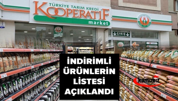 Tarım Kredi Kooperatif marketlerinde indirime girecek ürünler belli oldu! İşte Tarım Kredi Marketleri indirimli ürünler listesi