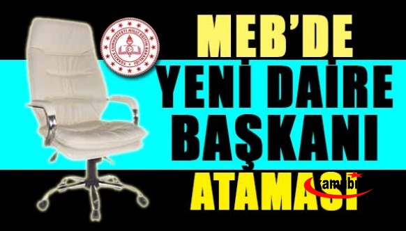 MEB'de daire başkanı atandı