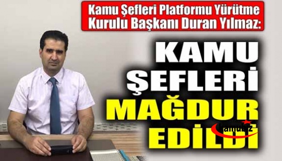 Kamu Şefleri mağdur edildi! İşte platform başkanından 3600 gösterge açıklaması..