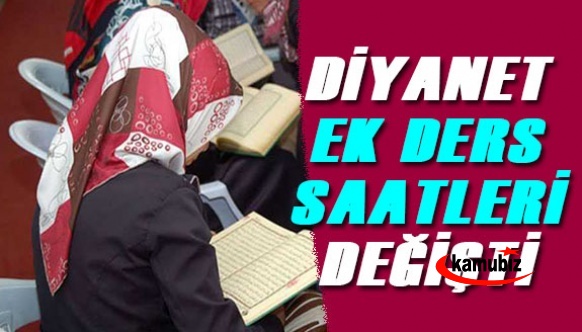 Diyanet Personeli Ders ve Ek Ders Saatlerine İlişkin Kararda değişiklik