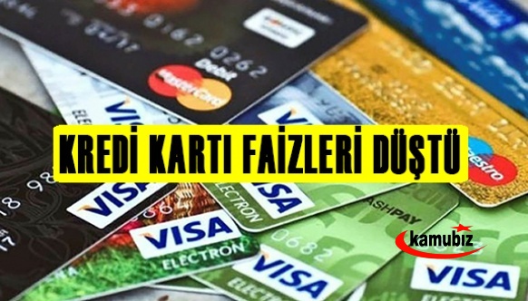 Kredi kartı faizlerinde düştü! İşte yeni oranlar..