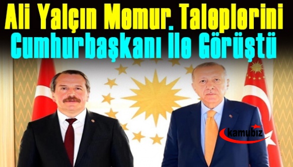 Ali Yalçın, sözleşmelileri, meslek kanunu, hazırlık ödeneği ve promosyonu Cumhurbaşkanı ile görüştü