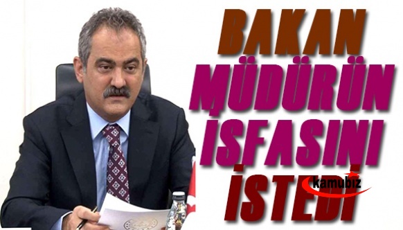 Bakan Mahmut Özer, İl Müdürünün İstifasını İstedi