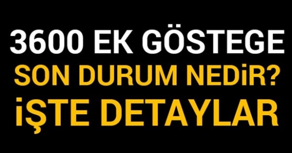 Memur ve emekliye 3600 ek gösterge ne zaman çıkacak? 3600 ek gösterge düzenlemesinde son durum ne?