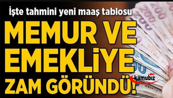 Memur ve emekliye şimdiden zam göründü! İşte olası tahminlere göre meslek meslek yeni maaşlar