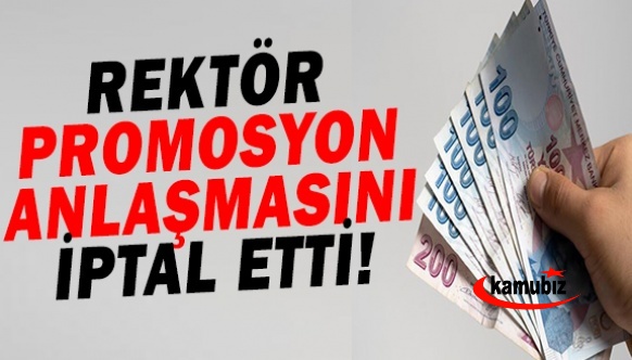 Rektör, banka promosyon sözleşmesini iptal etti!