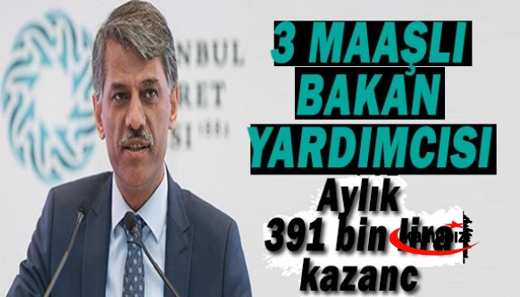 3 maaşlı bakan yardımcısı! Aylık 391 bin liralık kazanç..