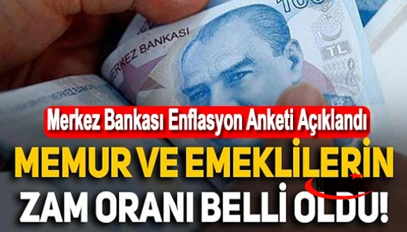 Merkez Bankası yıl sonu enflasyon beklentisini açıkladı! İşte memur ve emeklilerin alacağı zam..