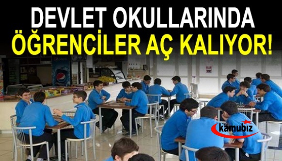 Devlet okullarında öğrenciler aç kalıyor