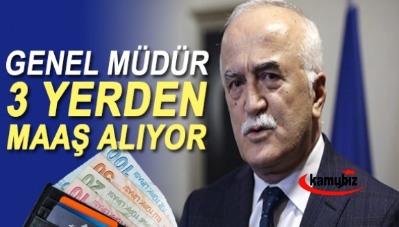 Genel Müdür 3 yerden maaş alıyor! Bir aylık maaşı 41 asgari ücrete eşit!