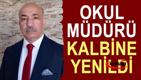 Okul müdürü kalbine yenildi