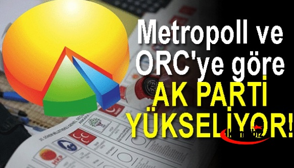 Metropoll ve ORC'ye göre Ak Parti yükseliyor