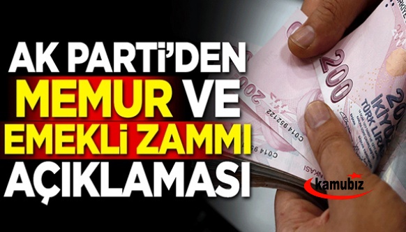 AK Partiden memur, emekli ve asgari ücret zammı açıklaması