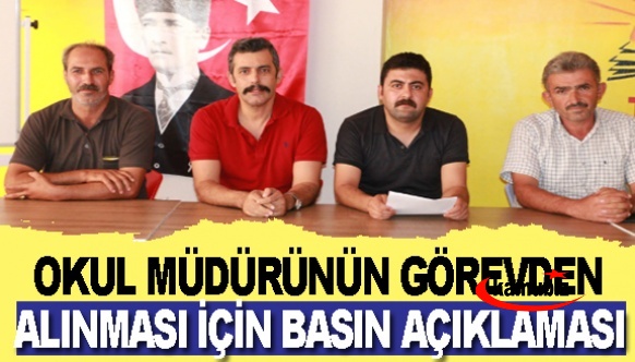 Okul Müdürünün Görevden Alınması İçin Basın Açıklaması Yapıldı