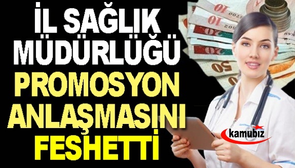 İl Sağlık Müdürlüğü promosyon anlaşmasını iptal etti