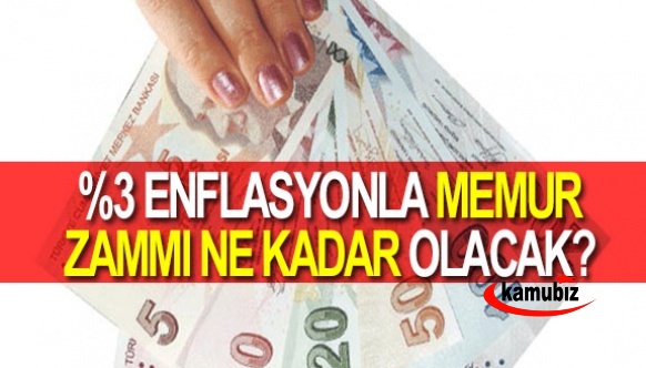 Son 3 ayda enflasyon ortalama yüzde 3 olursa, 2023 memur zammı ne kadar olur?