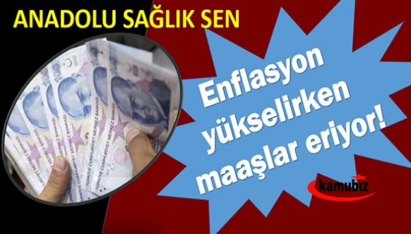 Enflasyon yükselirken maaşlar eriyor!