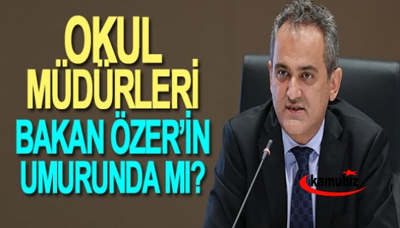 Okul müdürünün saygınlığı Bakan Özer'in umurunda mı?