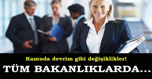 Kamudanhaber - Kamuda personel yönetiminde değişiklikler için düğmeye basıldı