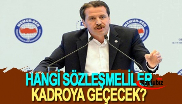 Hangi sözleşmelilere kadro verilecek? Ali Yalçın canlı yayında açıkladı