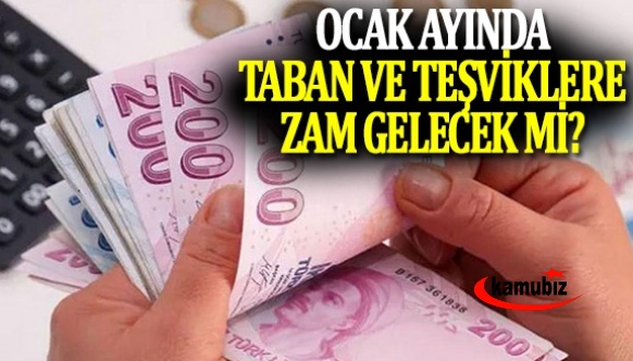 Ocak Ayında Taban ve Teşviklere Zam Gelecek Mi?