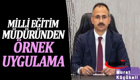 İl Milli Eğitim Müdürlüğünden Örnek Uygulama