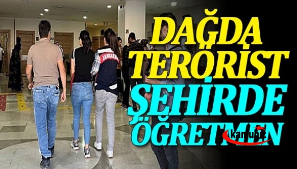 Dağda terörist, şehirde öğretmendi! Jandarma yakaladı...