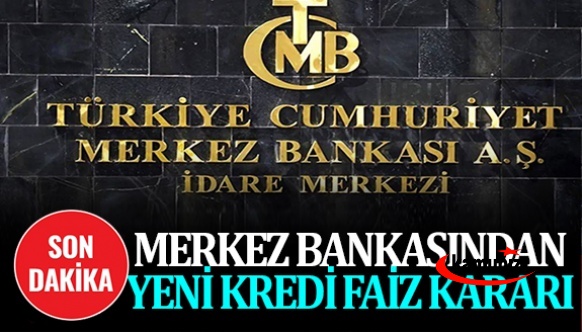 Merkez Bankası kredi faizlerini çekti