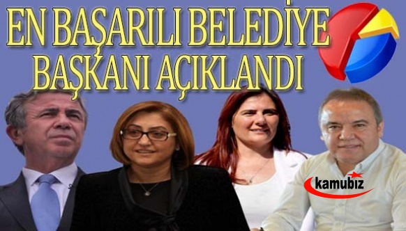 En başarılı Büyükşehir Belediye Başkanı listesi yayımlandı.