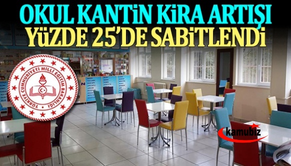 Okul müdürleri dikkat! MEB kantinlerin kira artışını yüzde 25'te sabitledi