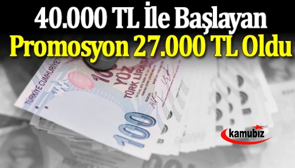 40.000 TL İle Başlayan Promosyon İhalesi 27.000 TL Oldu