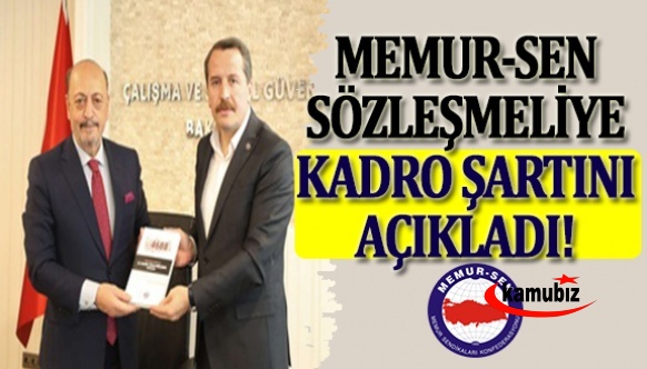 Ali Yalçın, Çalışma Bakanı ile görüştü! Sözleşmeliye kadro şartını açıkladı