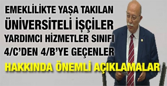 EYT, YHS personeli, üniversiteli işçiler ve 4/C'den 4/B'ye geçenler hakkında İYİ Parti'den açıklama