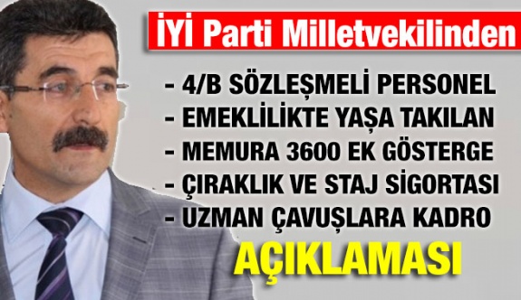 Staj sigortası, 3600 Ek gösterge, Emeklilikte Yaşa Takılan , 4/B sözleşmeli memurlar ve uzman çavuşlara kadro açıklaması