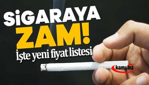 Sigaraya zam, güncel sigara fiyatları böyle! 2022 zamlı sigara fiyat listesi