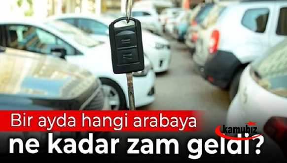 İşte son 1 ayda sıfır araba fiyatlarına gelen zamlar ! Renault, Dacia, Volkswagen, Fiat, Peugeot, Opel, Citroen