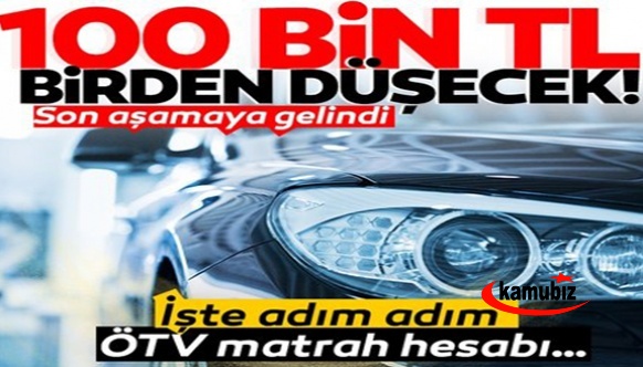 Araç alacaklar dikkat! Vergi düzenlemesi ile 100 bin TL birden düşecek..İşte adım adım ÖTV matrah hesabı