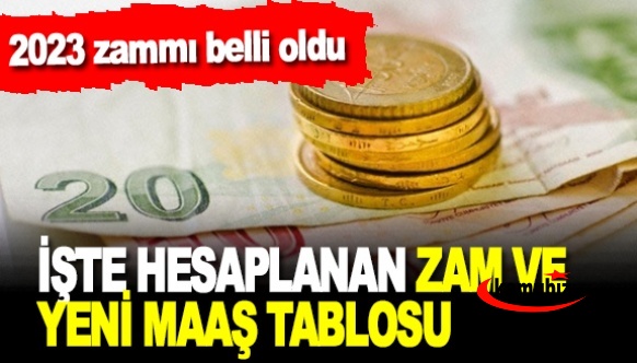 2023 zammı belli oldu: İşte refah payı ile  hesaplanan zam ve yeni maaş tablosu!