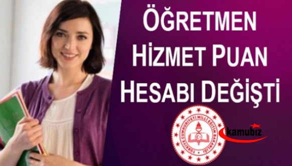 MEB, öğretmenlerin hizmet puanı hesabında düzenleme yaptı! 23 Kasımda hizmet puanı hesabında hangi değişiklik yapıldı.?