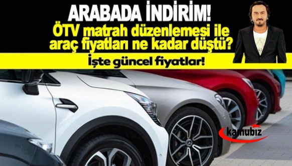 ÖTV matrah düzenlemesi ile sıfır araba araç fiyatları ne kadar, kaç TL oldu? Emre Özpeynirci sıfır araba araç fiyatları listesini açıkladı