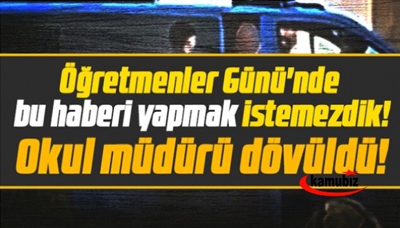 Öğretmenler gününde, okul müdürü önce dövüldü, sonra jandarma gözaltına aldı. Yer Samsun..