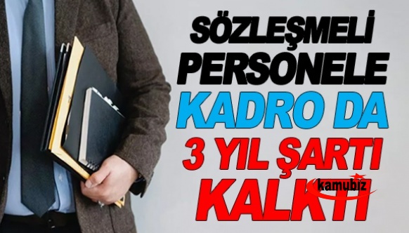 Faruk Erdem açıkladı! 'Sözleşmeli personele kadroda 3 yıl şartı kalktı, belediye personeline kadro geliyor'