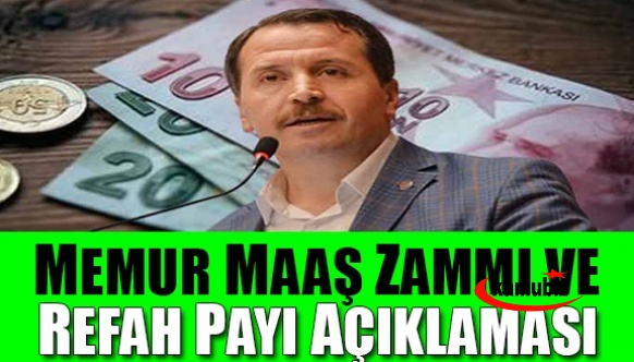 Ali Yalçın'dan memur maaşlarına zam ve refah payı açıklaması