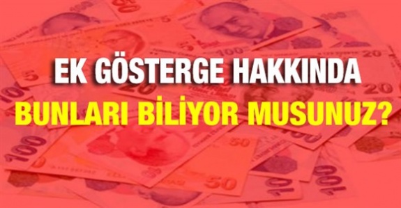 Ek gösterge hakkında bunları biliyor musunuz? (Soru - Cevap)